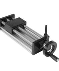✝️ 150mm Length Effective Travel Manual Sliding Table,Dual Optical Axis,Linear Rail Guide Ballscrew with Handle,Low Noise