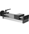 150mm Length Effective Travel Manual Sliding Table,Dual Optical Axis,Linear Rail Guide Ballscrew with Handle for CNC use