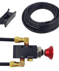 PartLogix Three Way Push Pull Manual Tailgate Dump Air Valve Kit For Semi Trailer Axle with tubing and cutter