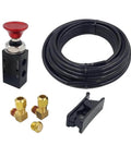 PartLogix Three Way Push Pull Manual Tailgate Dump Air Valve Kit For Semi Trailer Axle With Exhaust Silencer components