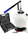 7.5 Liter Manual Transmission Fluid Pump Kit with 15 ATF Adapters and Portable Oil Transfer Dispenser for Cars and Trucks