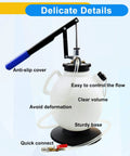 7.5 Liter Manual Transmission Fluid Pump Kit With 15 ATF Adapters shown with anti-slip cover and sturdy base.
