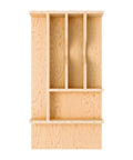 Natural Maple Right Size Utensil Insert Home Storage Kitchen Organizer 7 Compartment Drawer Accessory, 10-1/4" x 19-1/2, 4WCT-15SH-1