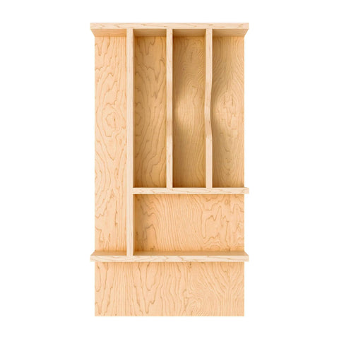 Natural Maple Right Size Utensil Insert Home Storage Kitchen Organizer 7 Compartment Drawer Accessory, 10-1/4" x 19-1/2, 4WCT-15SH-1