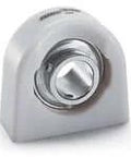 Front view of MRC Marathon Series Tapped Base Pillow Block Bearing Built Tough Workhorse For One And A Quarter Inch Shaft With Setscrew Locking Collar