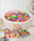 Ball Pit Balls for Kids -Pack of 150 Colorful Ball Pit Balls Crush Proof Plastic Toy Balls for Toddlers Ball Pit filled with rainbow colors