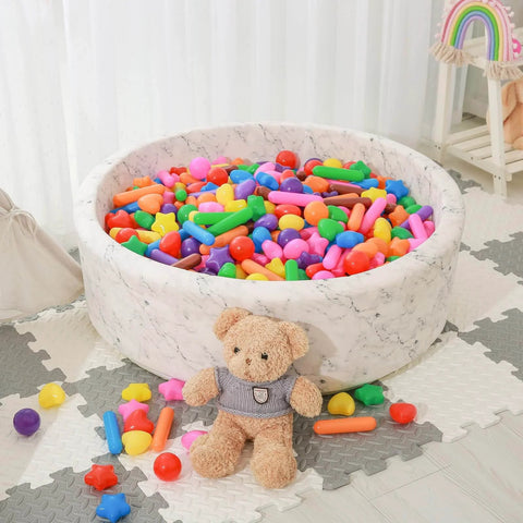 Ball Pit Balls for Kids -Pack of 150 Colorful Ball Pit Balls Crush Proof Plastic Toy Balls for Toddlers Ball Pit filled with rainbow colors