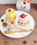 Marble lazy susan turntable designed as a cheese board and cake stand, 12 inch natural white marble rotating tray with desserts.