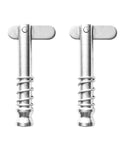 Two boat bimini quick-release pins in marine-grade 316 stainless steel with drop cam and spring