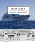 Hapivida marine boat door latch, 316 stainless steel slide bolt, 90mm replacement for boat window locking mechanism