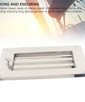 Jonlaki 316 stainless steel marine louvered vent with locking mechanism, mirror-polished rectangular grille.