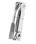 Stainless steel anchor swivel connector for 6–8mm boat chain, marine-grade 316 with chrome finish