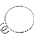 Anchor retrieval ring, marine-grade stainless steel circular wire ring; replacement part for anchoring systems.