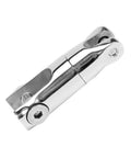Close-up of stainless steel anchor swivel connector for 6–8 mm boat chain, marine grade 316