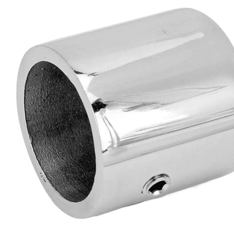316 Stainless Steel Boat Bimini Ball Top Cap Fitting External Eye End For 22mm And 25mm Round Tubes, double screws view