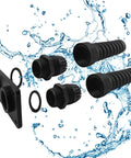 Marine Grade PG16 Cable Gland With Anodized Aluminum Base Waterproof IP68 Nylon Joint Anti Rust And Anti Corrosion Shield