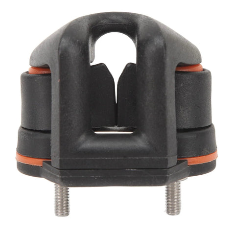 Tbest ball-bearing cam cleat, black nylon marine grade, small size 3–6 mm rope, two mounting bolts
