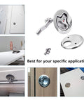 Boat Cam Latch Marine Grade 316 Stainless Steel Flush Pull Hatch Lift With Adjustable Locking Arm Height Back Plate And Included Installation Screws for Secure Marine Hatch Access