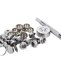 Dope Canvas Snap Kit With Marine Grade Stainless Steel Snaps And Screws 150 Piece Set for Boat Covers and Outdoor Furniture