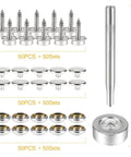 Dope Canvas Snap Kit With Marine Grade Stainless Steel Snaps And Screws 150 Piece Set for boat covers and outdoor furniture