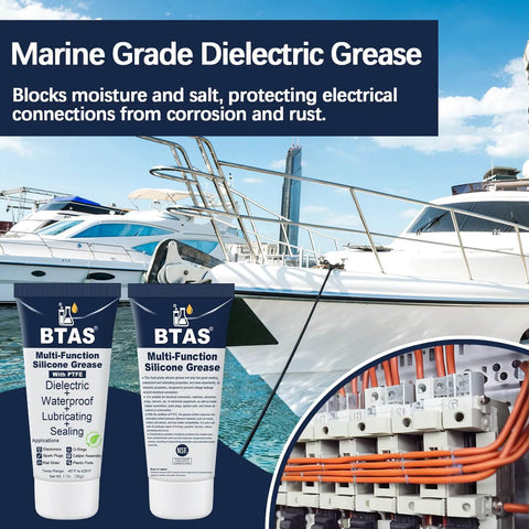 BTAS Dielectric Grease for Electrical Connectors Automotive Spark Plug Boot Battery Terminal Marine Dialectical Electronics