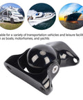 Luocute marine magnetic door stopper, black finish, 316 marine-grade stainless steel for boats and motorhomes