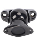Luocute Marine Magnetic Door Stopper, black 316 stainless steel door catch with mounting flange and two screw holes