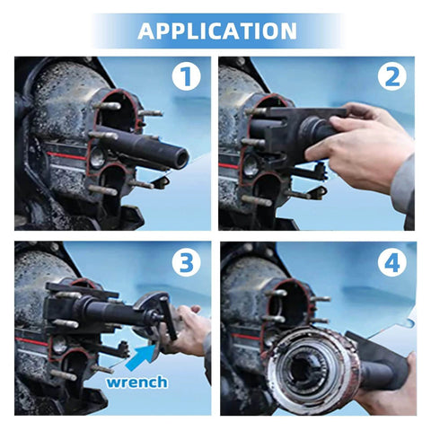 Application of Mercruiser Engine Alignment Tool and Gimbal Bearing Puller Set for Alpha, Alpha One, MR, Bravo, OMC, Volvo.
