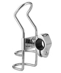 Stainless steel boat rod rack rail mount for 32mm poles with 360° adjustable bracket and locking clamp