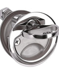 OPPWONG stainless steel boat cam latch with back plate and red dot indicator for 1/2–1 in door thickness