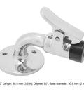 RYUANZER marine-grade 316 stainless steel door stopper catch set installed on base plate with spring-loaded latch (90°)