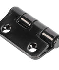 AKLOSIPY stainless steel butt hinge, close-up view, 38mm x 38mm, black finish