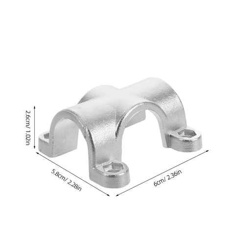 RUNROTOO marine-grade tube-to-tube clamp, 316 stainless steel handrail mount for 1-inch boat rails.