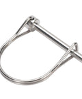 2-pack safety coupler pins with wire loop, marine-grade 316 stainless steel, 6.3x50mm