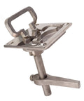 Boat cam latch flush pull with lift handle in 316 stainless steel for yacht hatches, 67x79mm