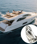 Marine-grade stainless steel snaps for yachts (yacht hooks), 6-pack, Amazon.
