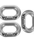 NUOBESTY 8mm stainless steel locking quick links, set of 3, marine grade 316, screw-pin design
