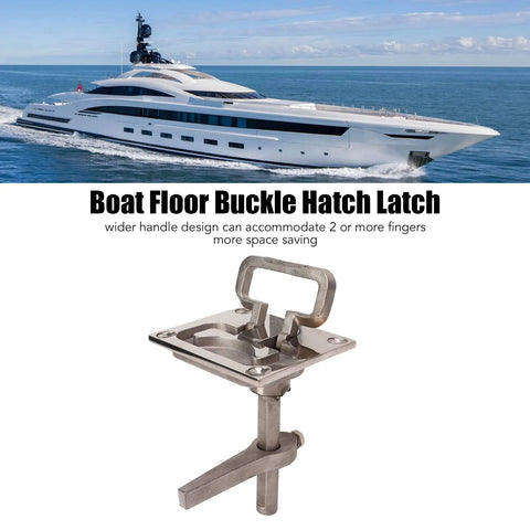 Boat cam latch flush pull hatch, 316 stainless steel floor buckle with lift handle, 67x79mm, Amazon