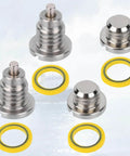4 Pack Marine Lower Unit Drain Plugs For Mercury MerCruiser Outboard Gear Case Thread Size Three Eighths By Sixteen With Gaskets