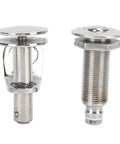 2-pack marine mud guard cleats, 304 stainless steel, retractable pop-out design with threaded mounting