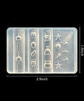 Marine Elements Nail Mold Set Silicone Molds For 3D Nail Art With Shells Anchors Starfish Wave Designs Teeth And Wind Chimes