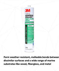 Marine Adhesive Sealant Fast Cure 4200 Semi Permanent Flexible Sealant For Boats And RVs White Cartridge