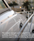 Marine Adhesive Sealant Fast Cure 4200 Semi Permanent Flexible Sealant For Boats And RVs on boat rail fitting