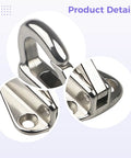 Six stainless steel marine-grade snap hooks, yacht hooks, 6-pack for secure attachments