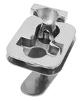 Stainless steel square cam latch with T-handle for marine boat hatch doors.