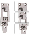 Fabater boat anti-rattle latch, 2-pack, marine-grade 316 stainless steel lockable hold-down latch for boat hatch