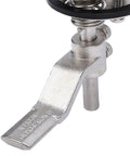 Stainless steel flush floor hatch lock lever with spring-loaded cam latch for marine hatch
