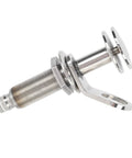 304 stainless steel retractable boat cleat with mounting bolt, side view