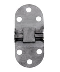 Marine Grade Stainless Steel 316 Hidden Folding Table Hinge front view showing concealed 180 degree turn plate for boat furniture