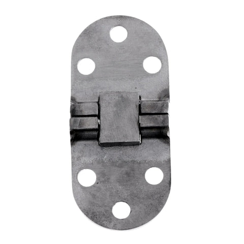 Marine Grade Stainless Steel 316 Hidden Folding Table Hinge front view showing concealed 180 degree turn plate for boat furniture